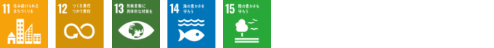 SDGs 11,12,13,14,15